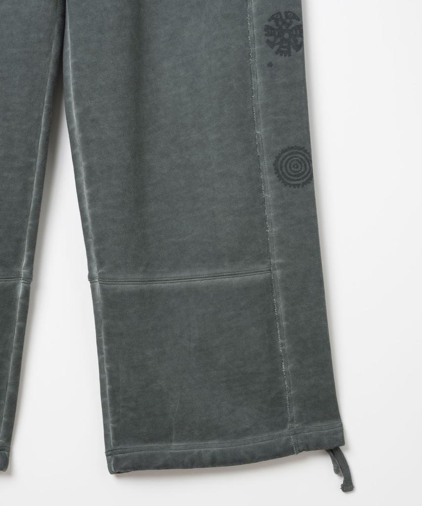 MILLO ARCHIVE Расклешенные брюки Easy Washed [Выцветший зеленый]