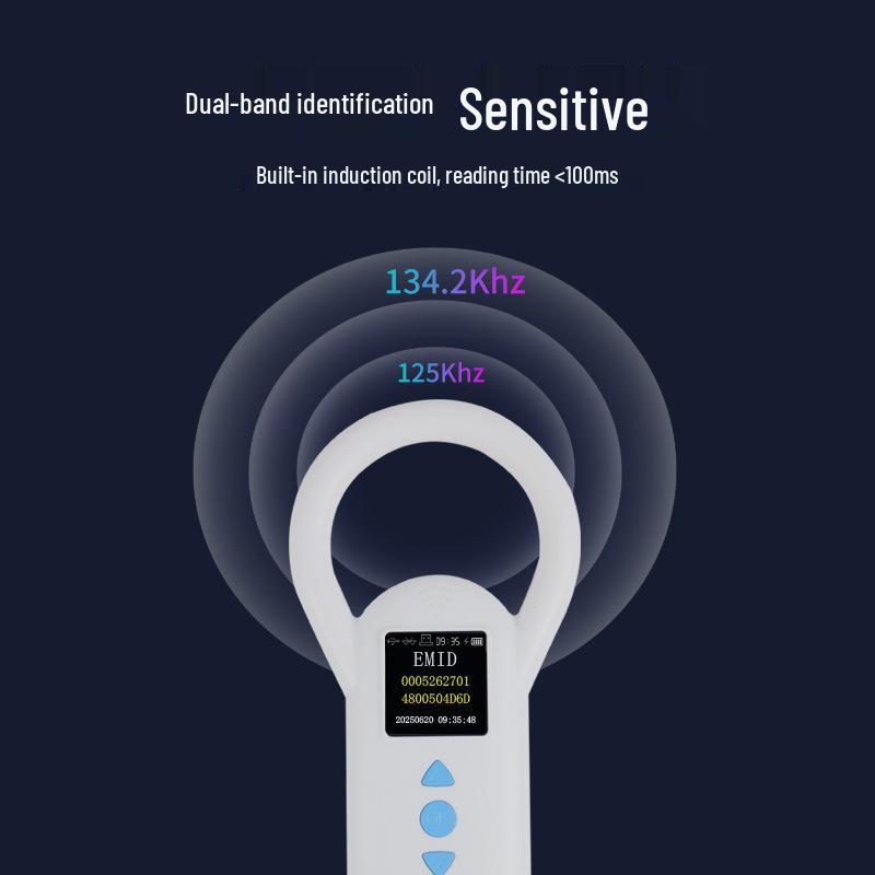 Считыватель меток домашних животных: Сканер животных с чипом, большой экран, низкочастотный
