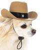 Шляпа для домашних животных в западном ковбойском стиле, головные уборы для домашних животных, украшенные звездами, привлекательный костюм для собак и кошек, аксессуар для фотографий, косплея