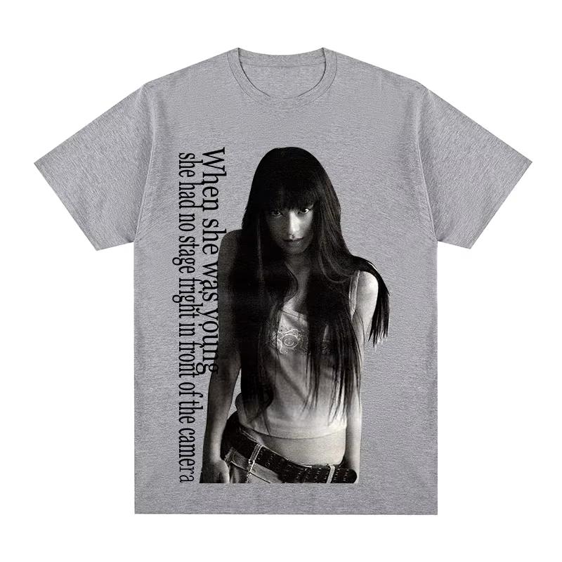 Chiaki Kuriyama Battle Royale Vintage T-shirt Kitano Takeshi Top Men Women Plus Size Casual Short Sleeve Crew Neck Tee Unisex