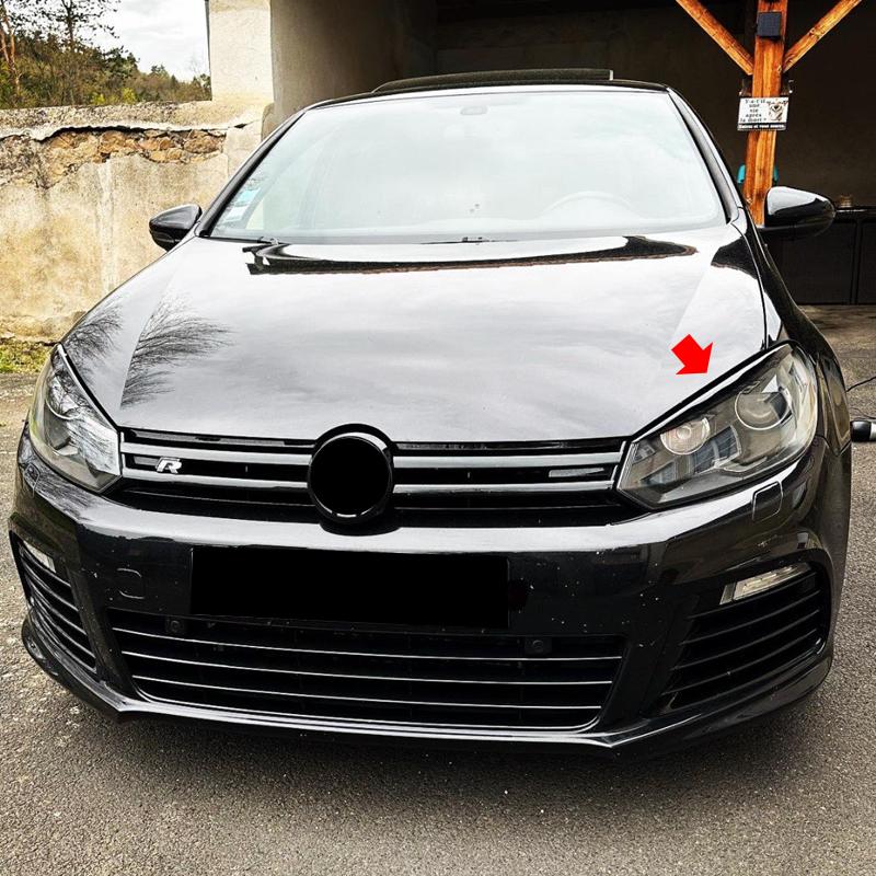 Веки фары, фара, крышка брови, отделка для аксессуаров VW Golf 6 MK6 GTI GTR 2008 2009 2010 2011 2012