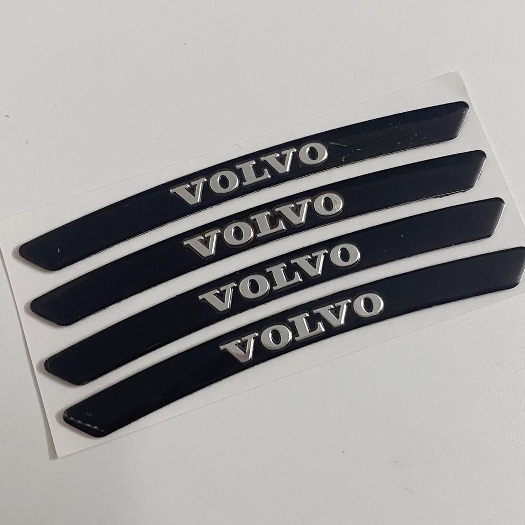 4 шт. Наклейка на колесо Volvo подходит для маркировки шин автомобилей Volvo s90xc60s60lxc40xc90v90cc, металлических колес, модифицированных автомобилей.