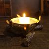 1 Antler Candle Holder Resin Ornament, Rustic and Elegant Design, Perfect for Home Decor, Table Centerpiece