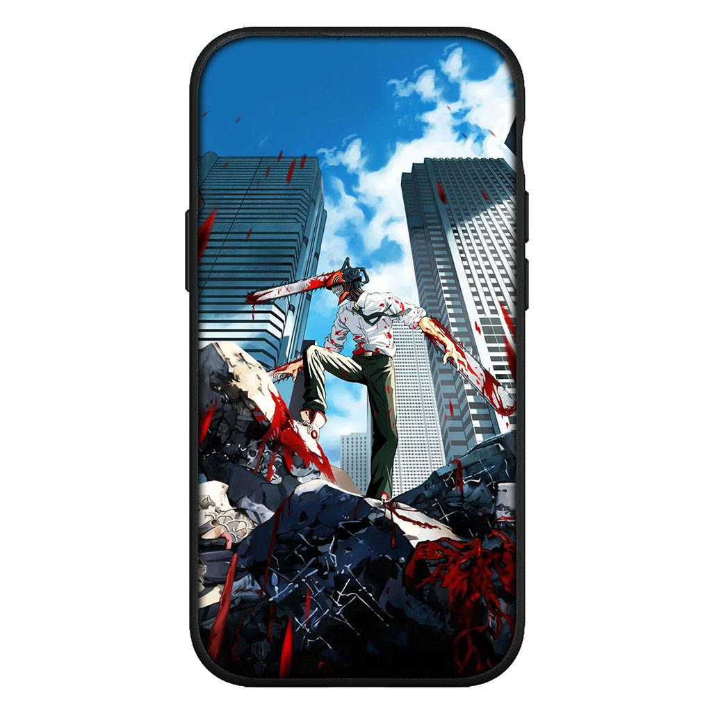 Чехол для iPhone 16 15 Xiaomi Redmi Note 14 13 12 11 Pro Max 16e Samsung Galaxy S25 S24 S23 Moto OPPO Huawei Tatsuki Fujimoto Человек-бензопила Чехол для телефона