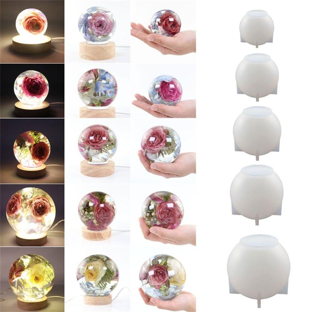 DIY ремесла инструменты для изготовления ювелирных изделий УФ-форма для эпоксидной смолы круглый шар подсвечник силиконовая форма