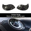 Carbon Fiber Car Headlight Eyebrows Cover FRP Front Angry Eyelids For MINI F54 CLUBMAN F57 CABRIO 3 doors F55 F56 COOPER S
