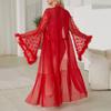 Sexy Mesh Nightgown Seduction Lingerie Cardigan Pajamas Bathrobe Home Gown