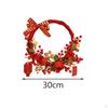 Celebration Wreath for Front Door with Red Berries Home And Garden