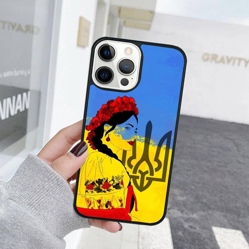 Чехол для телефона в украинском стиле с узором флага Украины Для iPhone 17 Air 15 16 11 13 14 Pro Max 12 Plus Max Fundas