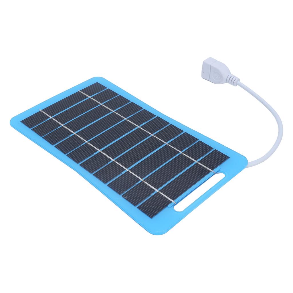 Зарядное устройство на солнечной панели 5 Вт 5 В Монокристаллический кремний Легкая портативная солнечная панель с ручкой для