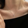 Серебряный кулон-ожерелье S925 с цирконием формы маркиз для женщин