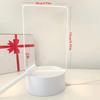 Оптовая продажа с фабрики, доска объявлений Instagram, 3D-ночник, излучающий свет, акриловая стираемая доска для рукописного ввода, настольная атмосфера, лампа DIY