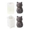 3D Fat Cat Shaped Candle Silicone Mold for DIY Hand-made Candle Ornaments Mould Handicrafts Making Tool Baking Mold
