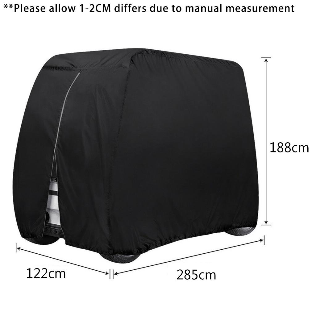 4-местный чехол для гольф-кары водонепроницаемый на молнии для хранения для EZ Go 