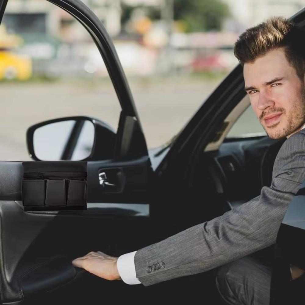 Waterproof Car Seat Window Armrest Pad Save Space Car Interior Storage Box Truck