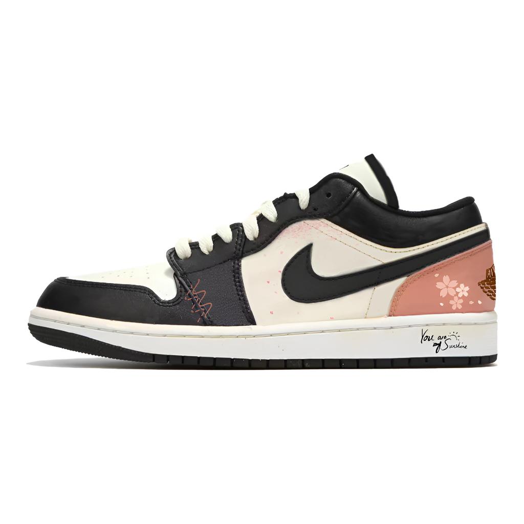 Jordan Air Jordan 1 Амортизация Низкие Винтажные Баскетбольные Кроссовки Мужские Черные 553558-132(Команда330-)