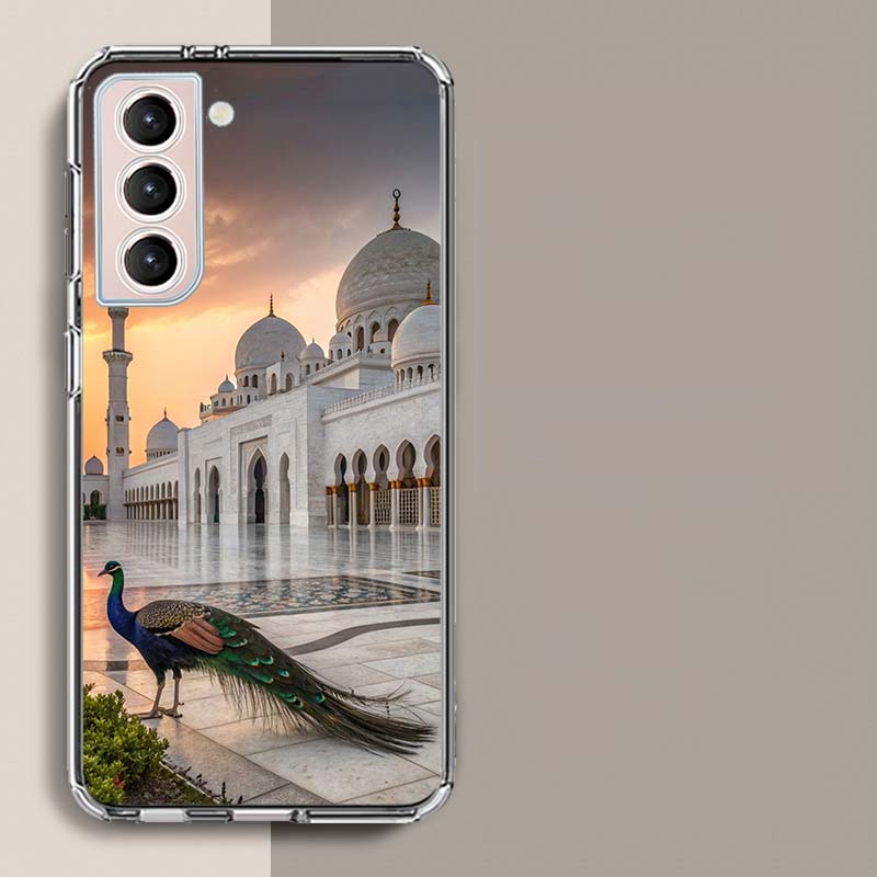 The Taj Mahal at Sunset Phone Case For Samsung Galaxy S25 Edge S24 S23 FE S21 S20 S10 Plus S22 S26 Ultra Cover Clear Cases TPU C