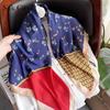 High-quality Luxurious Silk Scarves Headband Scarfs Neck Scarf For Women Chain Silk Scarf Women's Decorative Shawl