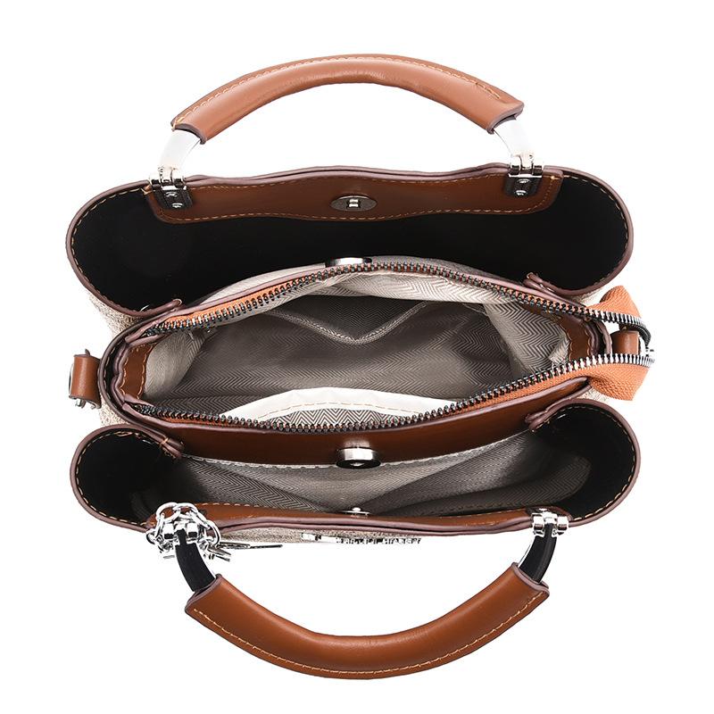 Bag Women's 2025 Autumn New Fashion Portable Tote Bag Versatile Shoulder Crossbody Bag Women's Bag Small Square Bag