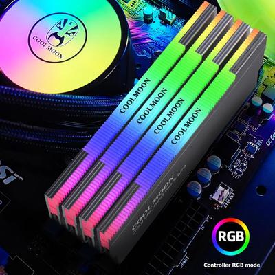5V-3PIN ARGB Радиатор для памяти DDR4 DDR3 Радиатор для памяти Aura Sync Теплораспределитель Кулер с термосиликоновой прокладкой для настольного компьютера