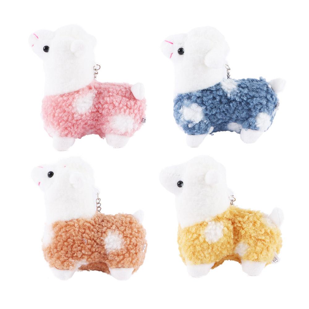 Figure Doll Ornaments Alpaca Plush Keychains Key Chain Doll Plush Animals Keyrings Stuffed Toy