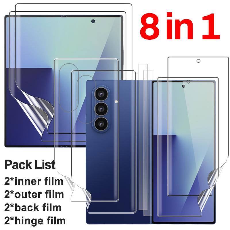 Гидрогелевая пленка Fold7 для Samsung Galaxy Z Fold 7 6 5 Защитная мягкая пленка для экрана с защитой от царапин для ZFold7 ZFold6 zfold5