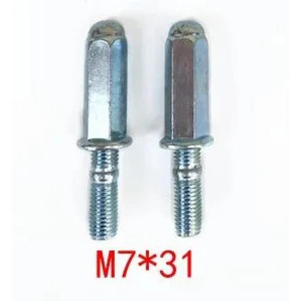 2pcs/lot Motorcycle Exhaust Escape moto Nuts screw M6 M7 M8 125cc 250cc chinese dirt pit monkey bike 110cc scooter muffler Studs