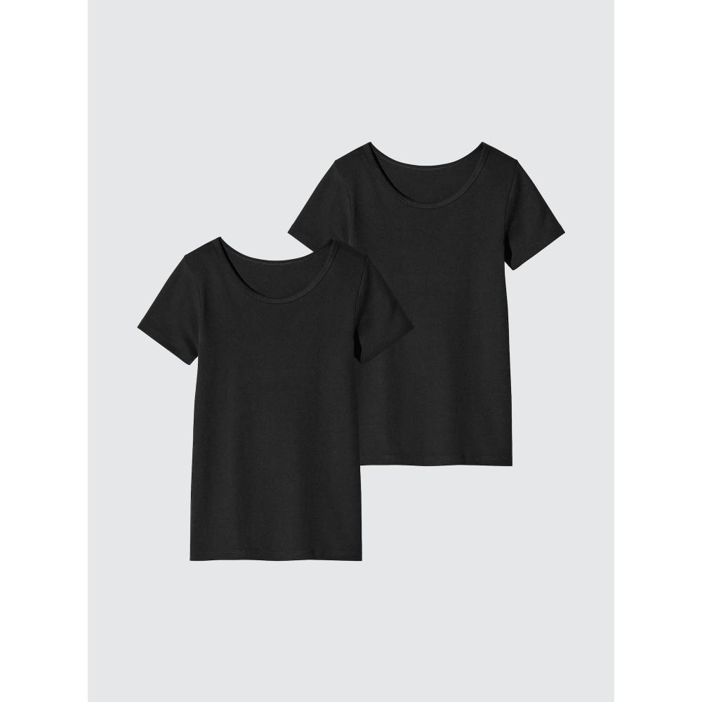 Uniqlo Japan Cotton Inner U Neck 2 Pack