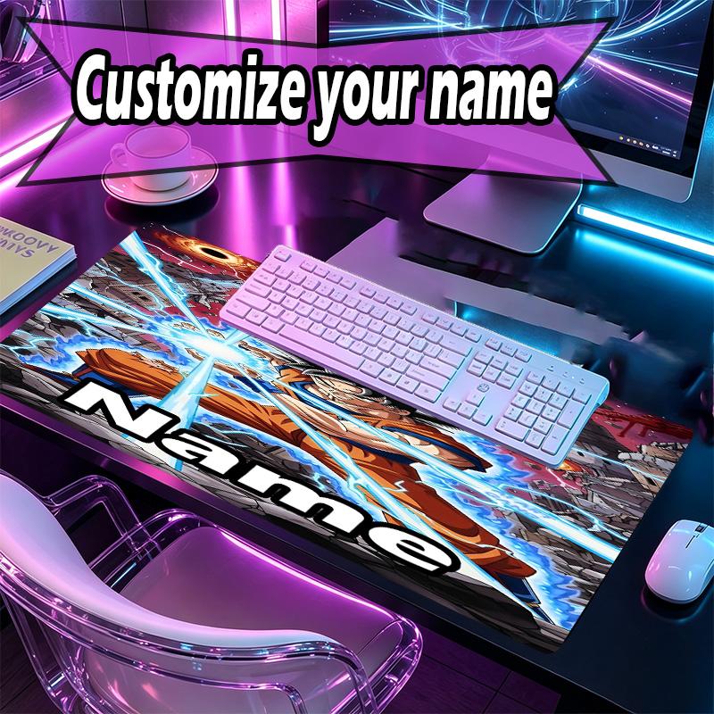 Custom Name Personalized One Piece Pattern Mousepad, Laptop PC Desk Mat, Decorative Desk Mat for Home Keyboard Pad Gift