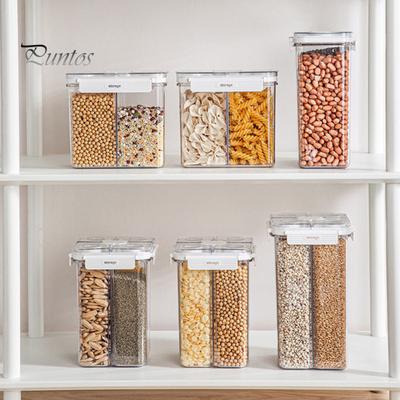 Многосекционный контейнер для хранения зерна, банка для хранения с крышкой, герметичный диспенсер для сахара и хлопьев, ящик для хранения сухих продуктов