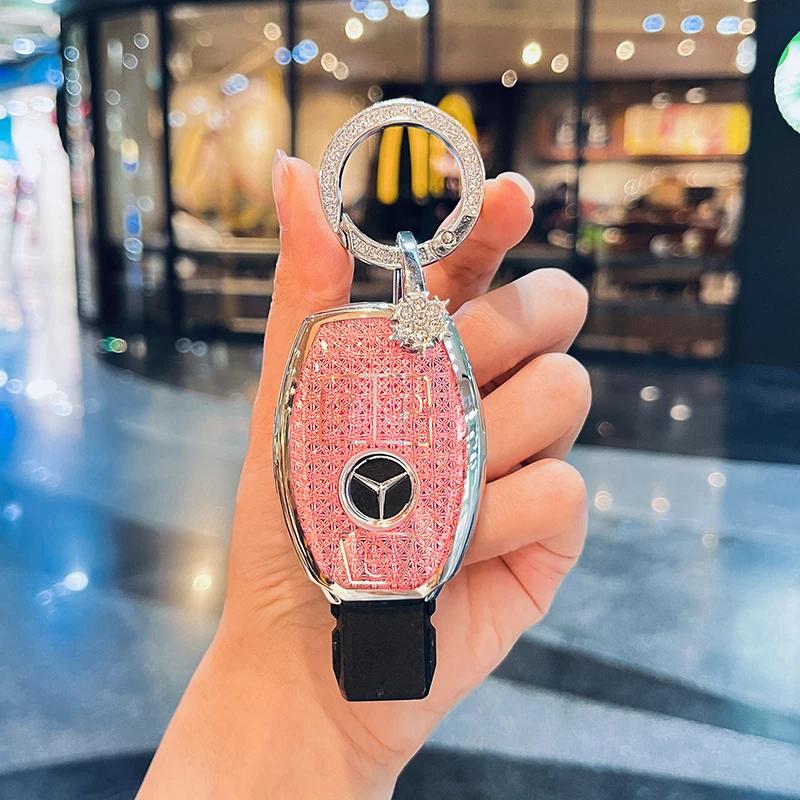 TXF4 Fashion Car Key Case Cover For Mercedes Benz A B C E Class GLS GLA GLK GLC CLS CLA AMG W204 W205 W212 W463 W176 Keychain Fob