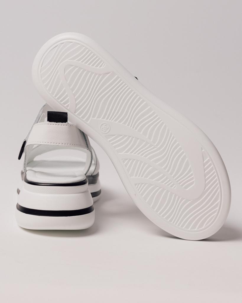 Босоножки на платформе Allsy 29701 36 белые кожа