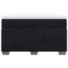 Maison Exclusive - Sommier à lattes de lit avec matelas Noir 120x200 cm Velours