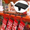 2pcs Rectangular Christmas Stocking Hanger Large Size Fireplace Hook Table