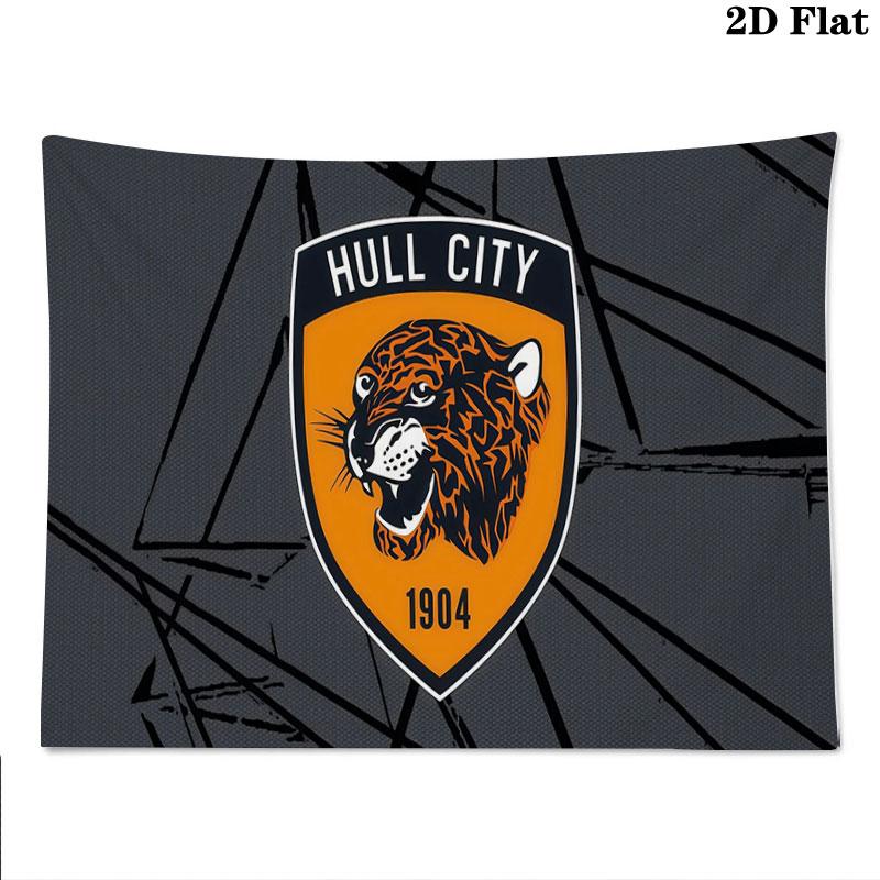 Hull City Wall tapestry, aesthetic printed fabric blanket, suitable for bedroom, living room, and home decor.