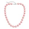 Handmade Pink Acrylic Beaded Necklace Fashion Choker Necklace Neck Chain Simple Clavicle Chain Statement Jewelry