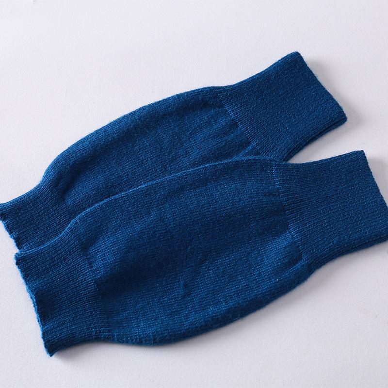Soft And Comfortable Cashmere Women'S Half Finger Gloves - Warm Knit Wristbands Warm And Stretchy For Casual Outings
