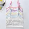 Хлопковый спортивный тренировочный бюстгальтер для девочек, жилет с буквенным принтом, детское нижнее белье, От 8 до 14 лет
