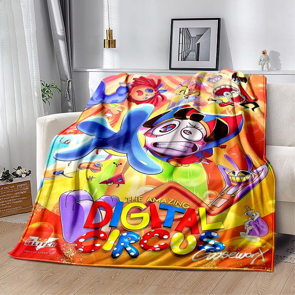 Digital Circus Blanket Ultra-Soft Perfect for Chair Livingroom Sofa for All Occasions Digital Print Best Holiday Gift for Friends Family