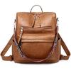 Premium Leather Convertible Backpack Handbag Sling Bags for Women