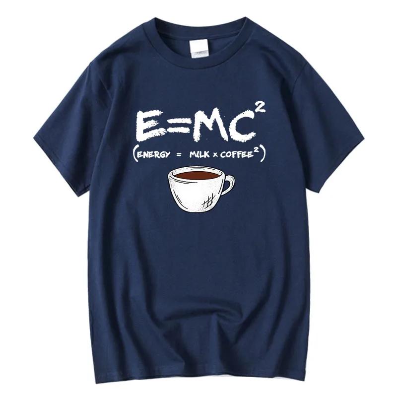 Mens Tshirt 100 Cotton Casual Funny Energymilkcoffee Print Loose Oneck Cool Top For Men Short Sleeve Summer Male Tees