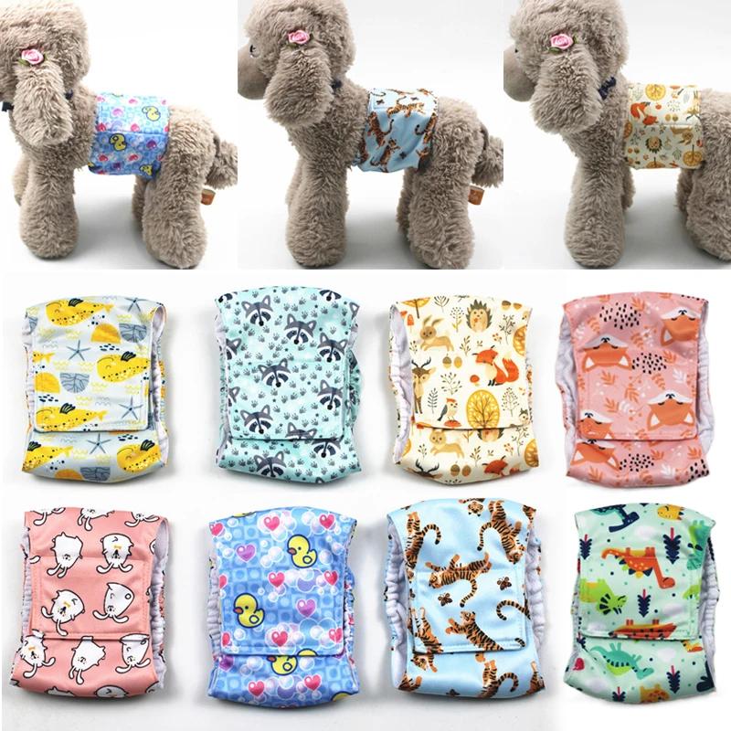1/3pcs Washable Male Dog Physiological Pant Adjustable Belly Wrap Band Reusable Sanitary Diaper for Small Large Dog RandomColor