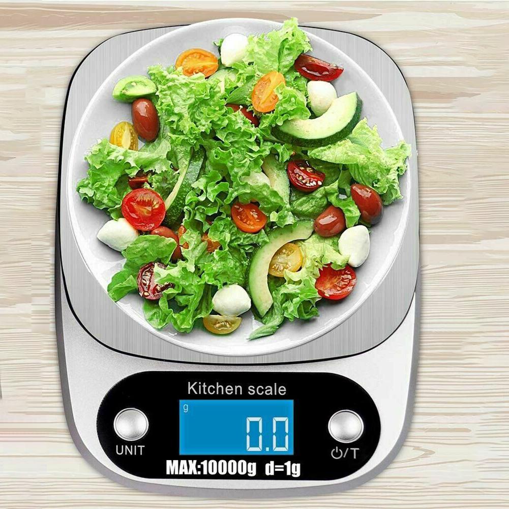 10/3 кг кухонные весы ЖК-дисплей кулинарные весы для выпечки из нержавеющей стали портативные цифровые весы для взвешивания закусок инструменты для выпечки