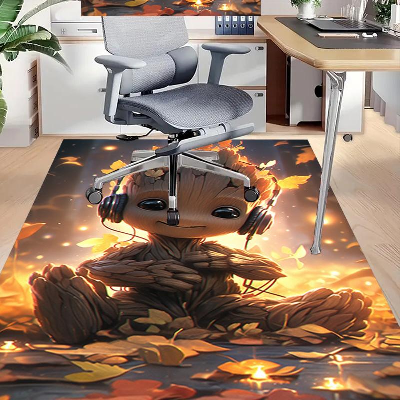 Autumnal Groot Headphones Carpet For Playroom Bedroom Living Room Sofa Home Decorkids Game Area Rug Nonslip Floor Mat