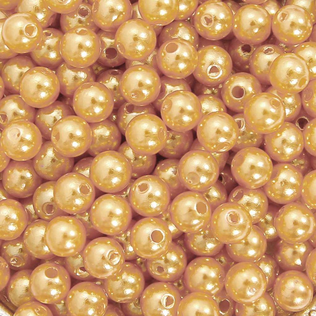 ABS Perforated Pearl-Like Beads for DIY Earrings, Bracelets, Ancient Style Hairpins