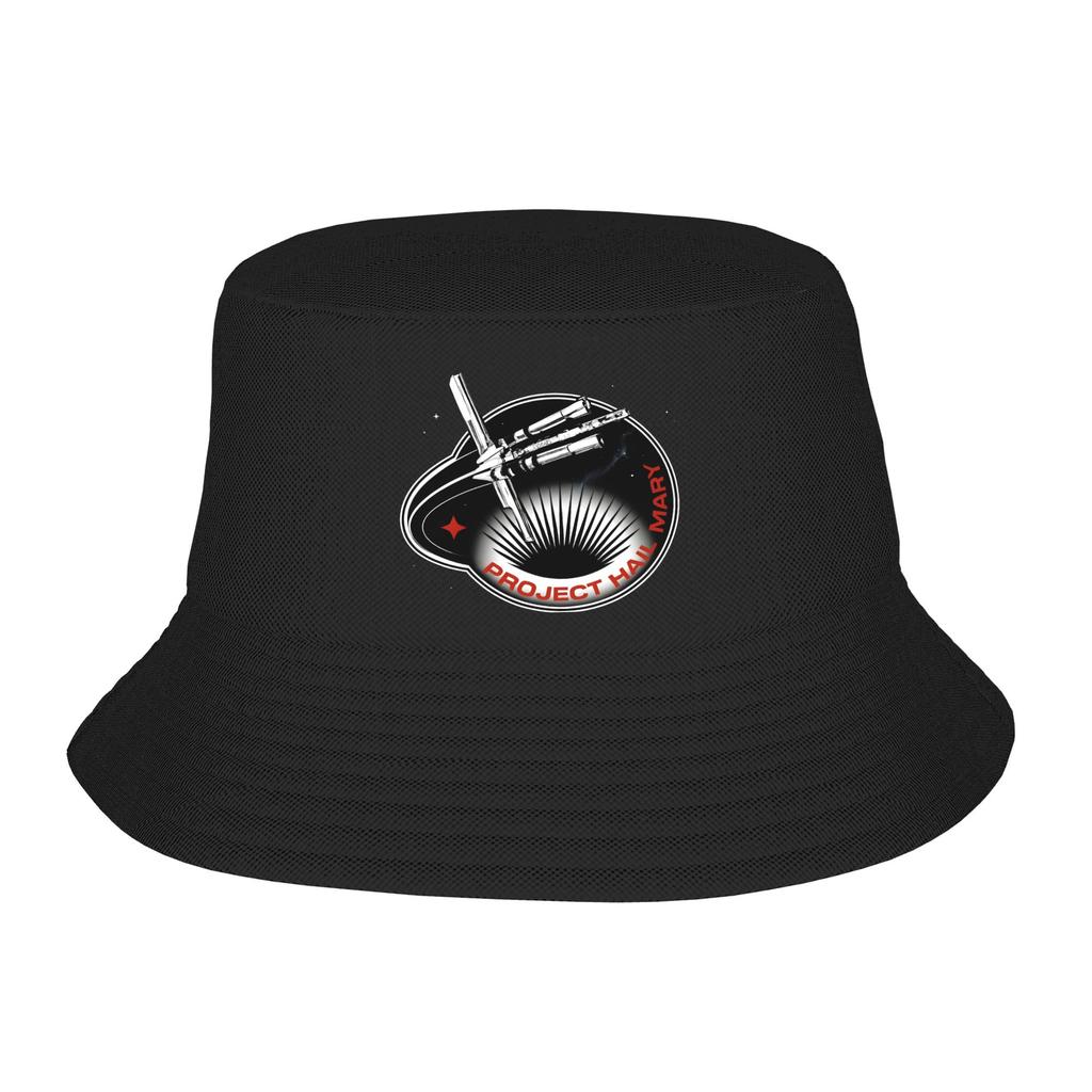 Project Hail Mary Letter Print Bucket Hat Harajuku FisherUnisex Caps Breathable Beach Travel Sun Hats For Women Casual Printed Cap