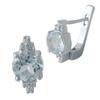 Серебряные серьги с натуральным топазом 3.335ct (2042914)