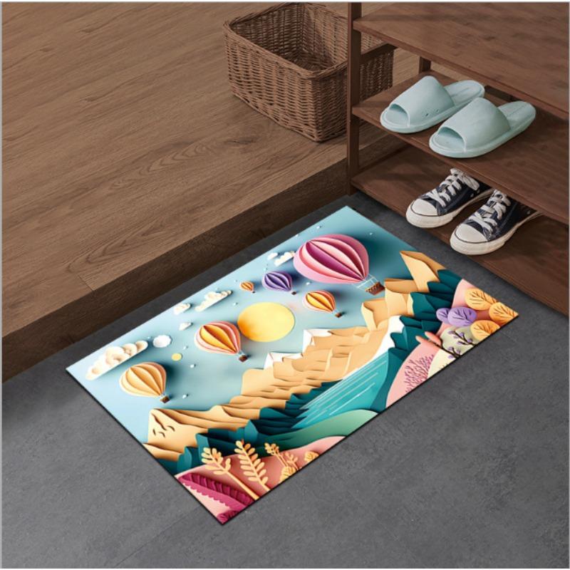 New Expanded Diatom Mud Mat Balloon Series Washroom Washroom Moisture-wicking Quick Dry Mat Slip-resistant Foot Mat