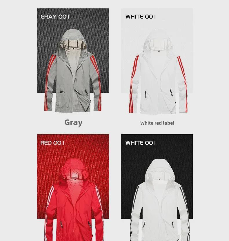 Мужская ультратонкая куртка из ледяного шелка в корейском стиле для лета и защиты от солнца