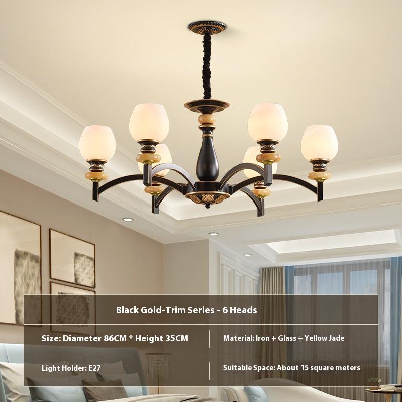 Modern and Simple Chandelier, Ceramic Dining Room Light Study and Bedroom Lamp